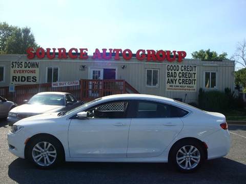 2016 Chrysler 200 for sale at Source Auto Group in Lanham MD