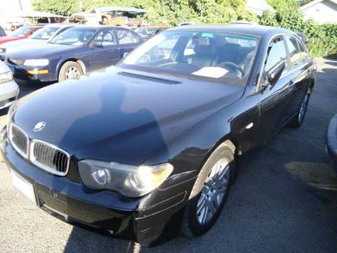 2002 BMW 7 Series for sale at Crow`s Auto Sales in San Jose CA
