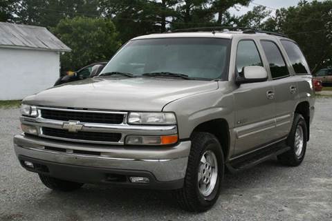 2002 Chevrolet Tahoe for sale at Rheasville Truck & Auto Sales in Roanoke Rapids NC