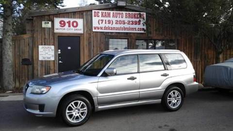 2008 Subaru Forester for sale at De Kam Auto Brokers in Colorado Springs CO