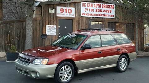 2003 Subaru Outback for sale at De Kam Auto Brokers in Colorado Springs CO