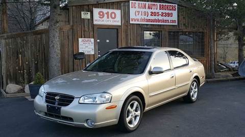 2001 Nissan Maxima for sale at De Kam Auto Brokers in Colorado Springs CO