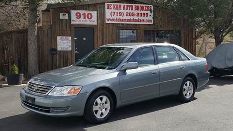2003 Toyota Avalon for sale at De Kam Auto Brokers in Colorado Springs CO