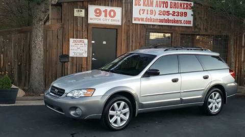 2006 Subaru Outback for sale at De Kam Auto Brokers in Colorado Springs CO