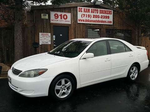 2004 Toyota Camry for sale at De Kam Auto Brokers in Colorado Springs CO