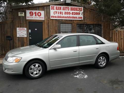 2000 Toyota Avalon for sale at De Kam Auto Brokers in Colorado Springs CO