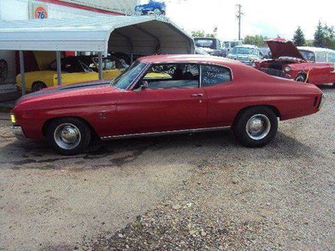 1972 Chevrolet Chevelle for sale at Marshall Motors Classics in Jackson MI