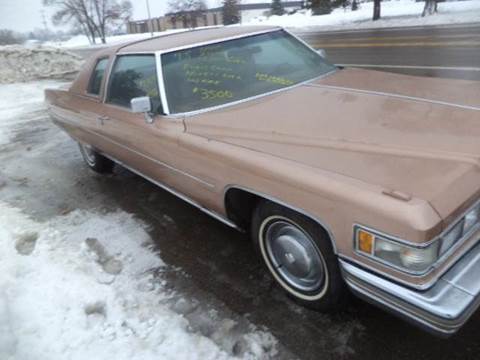 1975 cadilac 2 dr ht for sale at Marshall Motors Classics in Jackson MI