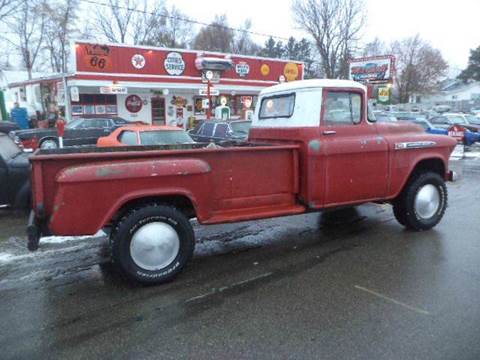 1955 Chevrolet truck for sale at Marshall Motors Classics in Jackson MI