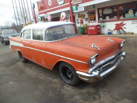 1957 Chevrolet Bel Air for sale at Marshall Motors Classics in Jackson MI