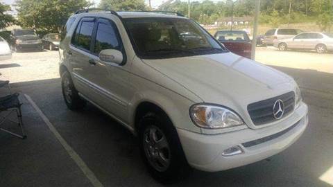 2002 Mercedes-Benz M-Class for sale at GOLD LINE MOTORS in Greenville SC