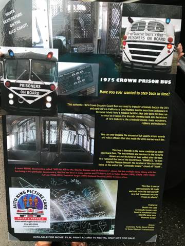 1975 Crown Prison Bus Prison bus