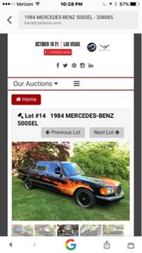 1984 Mercedes-Benz 500-Class 500 SEL