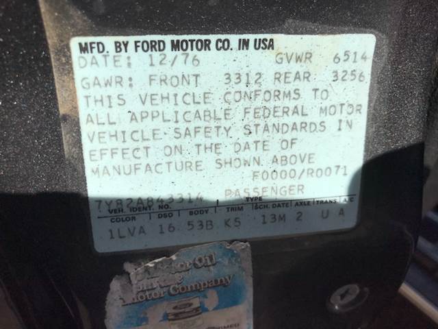 1977 Lincoln Continental