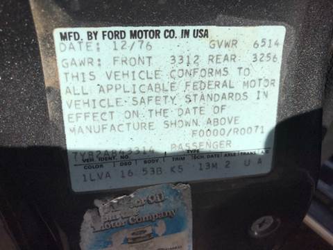 1977 Lincoln Continental