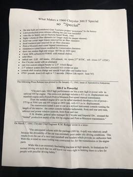 1960 Chrysler 300 F