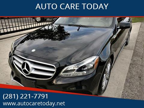 2014 Mercedes-Benz E-Class for sale at AUTO CARE TODAY in Spring TX