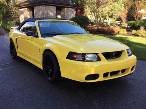 2001 Ford Mustang SVT Cobra for sale at First Union Auto in Seattle WA