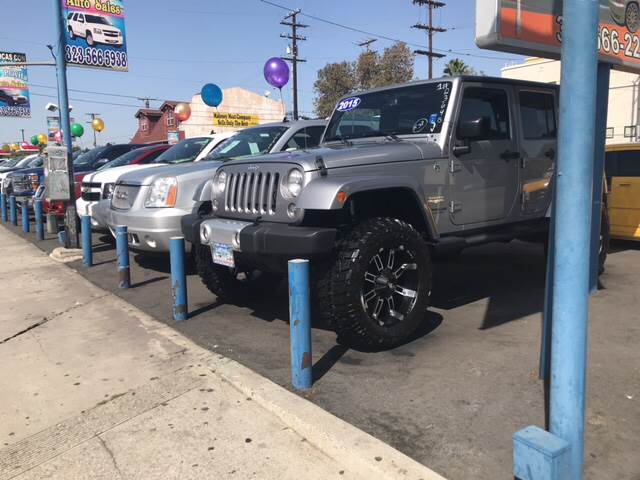 2015 Jeep Wrangler Unlimited for sale at 2955 FIRESTONE BLVD - 3271 E. Firestone Blvd Lot in South Gate CA