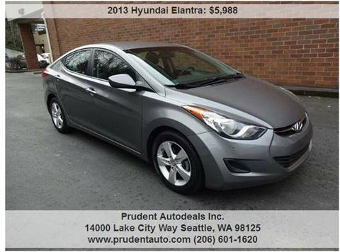 2013 Hyundai Elantra for sale at Prudent Autodeals Inc. in Seattle WA