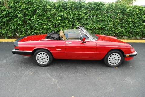 1989 Alfa Romeo Spider for sale at VA Leasing Corporation in Doral FL