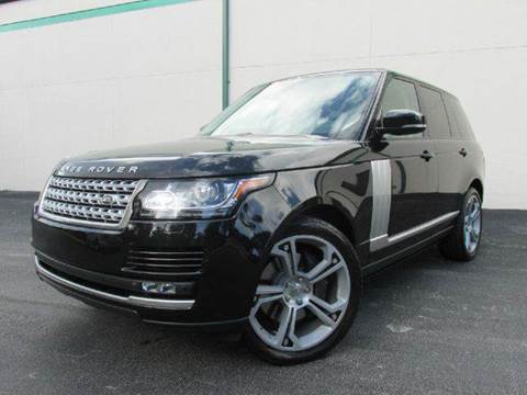 2013 Land Rover Range Rover for sale at VA Leasing Corporation in Doral FL