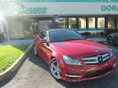 2012 Mercedes-Benz C-Class for sale at VA Leasing Corporation in Doral FL
