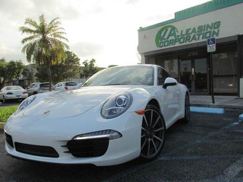 2012 Porsche 911 for sale at VA Leasing Corporation in Doral FL