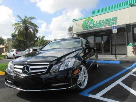 2013 Mercedes-Benz E-Class for sale at VA Leasing Corporation in Doral FL