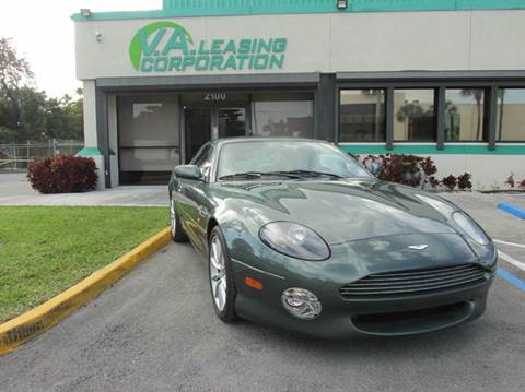 2001 Aston Martin DB7 for sale at VA Leasing Corporation in Doral FL