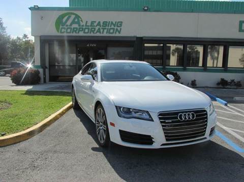 2012 Audi A7 for sale at VA Leasing Corporation in Doral FL