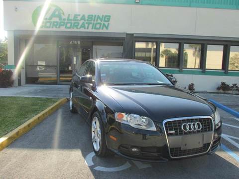 2008 Audi A4 for sale at VA Leasing Corporation in Doral FL