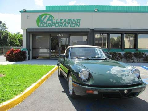 1994 Alfa Romeo Spider for sale at VA Leasing Corporation in Doral FL