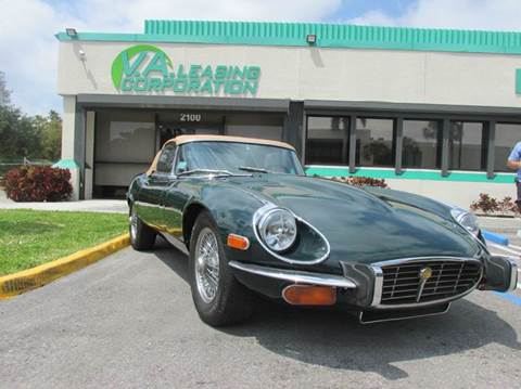 1973 Jaguar E-Type for sale at VA Leasing Corporation in Doral FL