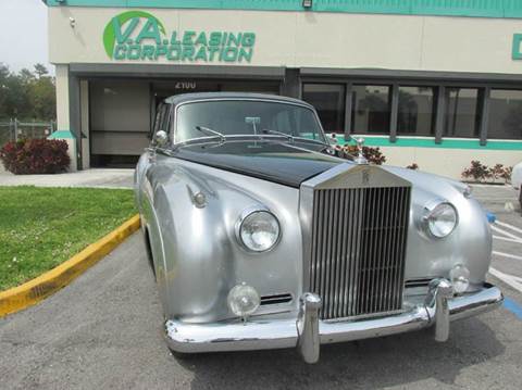 1962 Rolls-Royce Silver Cloud 2 for sale at VA Leasing Corporation in Doral FL