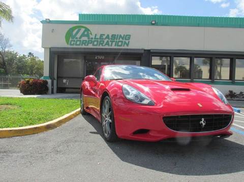 2010 Ferrari California for sale at VA Leasing Corporation in Doral FL