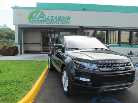 2013 Land Rover Range Rover Evoque for sale at VA Leasing Corporation in Doral FL