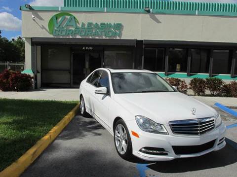 2013 Mercedes-Benz C-Class for sale at VA Leasing Corporation in Doral FL