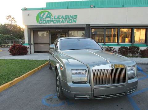 2013 Rolls-Royce Phantom Coupe for sale at VA Leasing Corporation in Doral FL