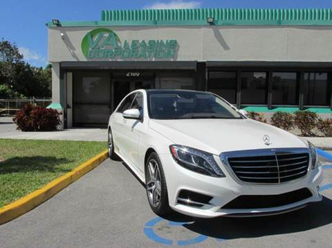 2014 Mercedes-Benz S-Class for sale at VA Leasing Corporation in Doral FL