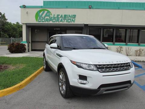 2014 Land Rover Range Rover Evoque for sale at VA Leasing Corporation in Doral FL