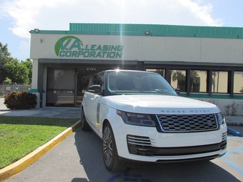 2018 Land Rover Range Rover for sale at VA Leasing Corporation in Doral FL