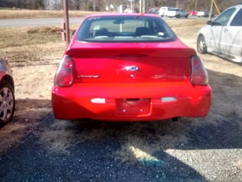 2003 Chevrolet Monte Carlo for sale at Easy Auto Sales LLC in Charlotte NC