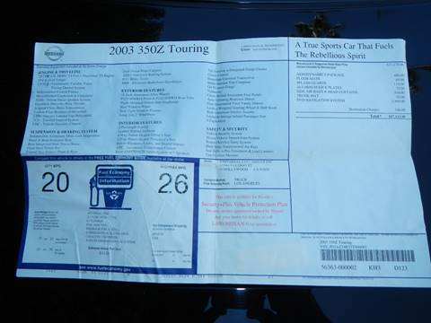 2003 Nissan 350Z Touring