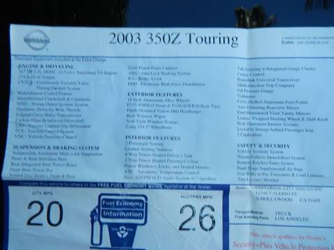 2003 Nissan 350Z Touring