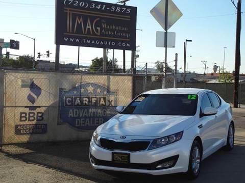 2012 Kia Optima for sale at THE MANHATTAN AUTO GROUP in Lakewood CO