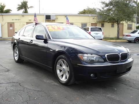 2007 BMW 7 Series for sale at Auto World US Corp in Plantation FL
