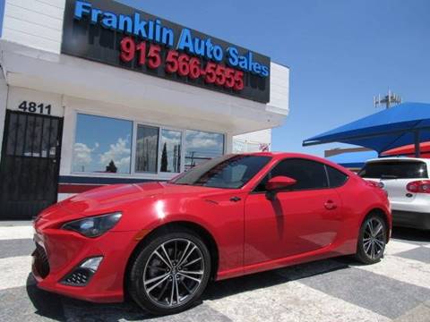 2015 Scion FR-S for sale at Franklin Auto Sales in El Paso TX