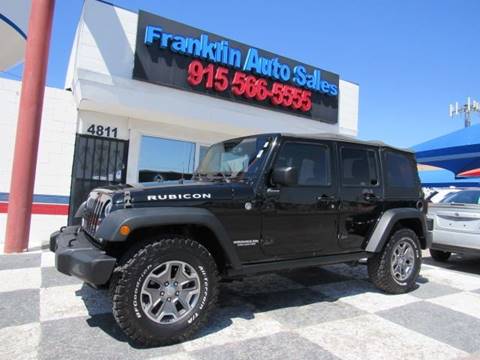 jeep wrangler unlimited for sale in el paso tx franklin auto sales jeep wrangler unlimited for sale in el