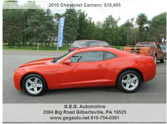 2010 Chevrolet Camaro for sale at GEG Automotive in Gilbertsville PA